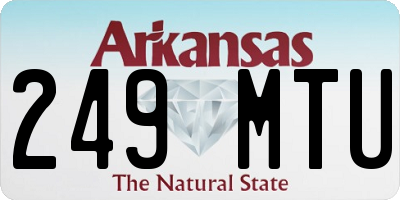 AR license plate 249MTU