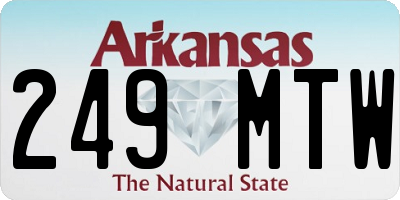 AR license plate 249MTW