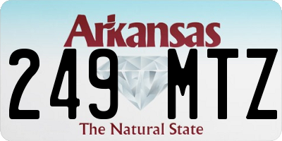 AR license plate 249MTZ