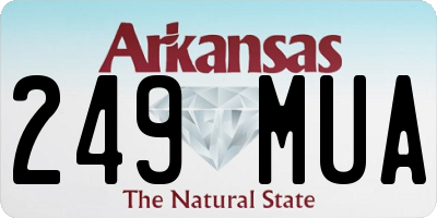 AR license plate 249MUA