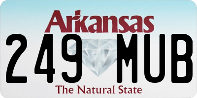 AR license plate 249MUB