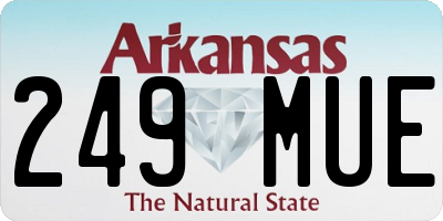 AR license plate 249MUE