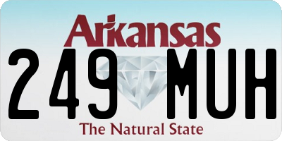 AR license plate 249MUH