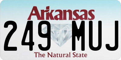 AR license plate 249MUJ
