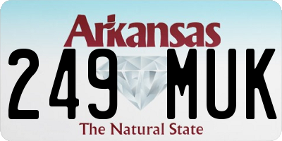 AR license plate 249MUK