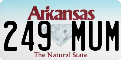 AR license plate 249MUM