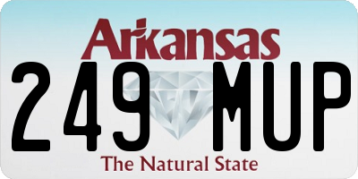 AR license plate 249MUP