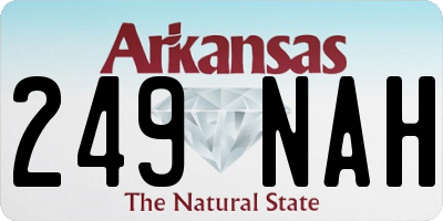 AR license plate 249NAH