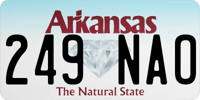 AR license plate 249NAO