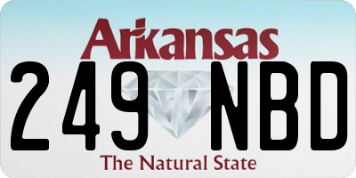 AR license plate 249NBD