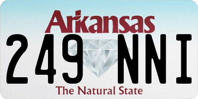 AR license plate 249NNI