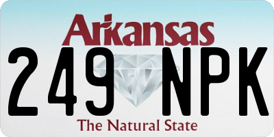 AR license plate 249NPK