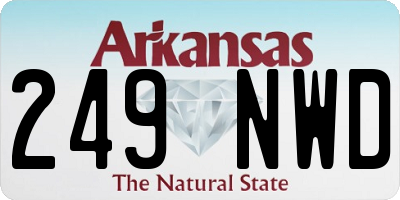 AR license plate 249NWD