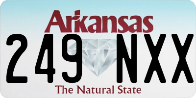 AR license plate 249NXX