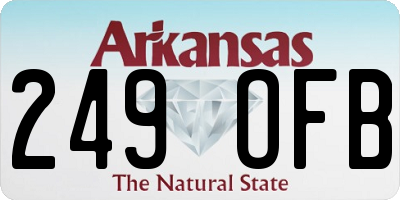 AR license plate 249OFB