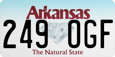 AR license plate 249OGF