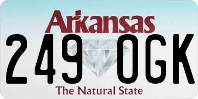 AR license plate 249OGK