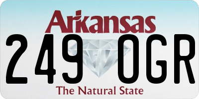 AR license plate 249OGR