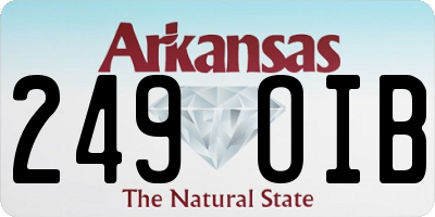 AR license plate 249OIB
