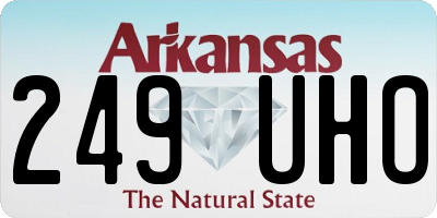 AR license plate 249UHO