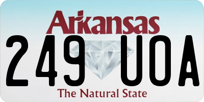 AR license plate 249UOA