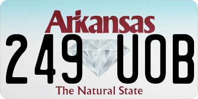 AR license plate 249UOB