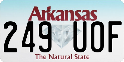 AR license plate 249UOF