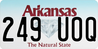 AR license plate 249UOQ