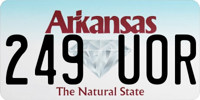 AR license plate 249UOR