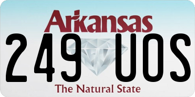 AR license plate 249UOS