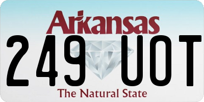 AR license plate 249UOT