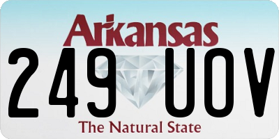 AR license plate 249UOV