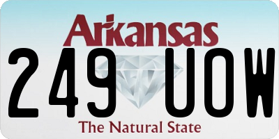AR license plate 249UOW