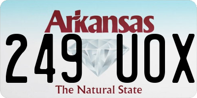 AR license plate 249UOX