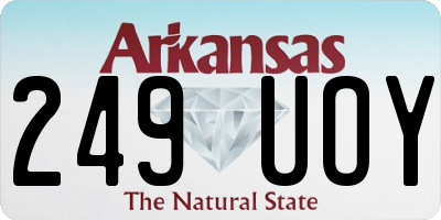 AR license plate 249UOY