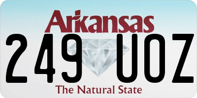 AR license plate 249UOZ