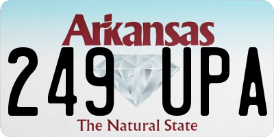 AR license plate 249UPA