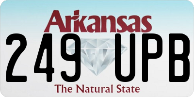 AR license plate 249UPB