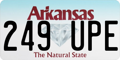 AR license plate 249UPE