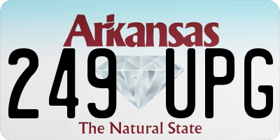AR license plate 249UPG
