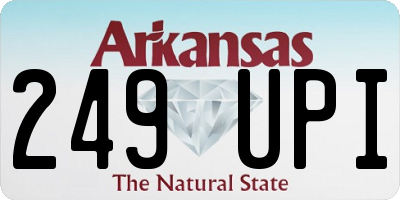 AR license plate 249UPI