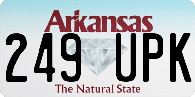 AR license plate 249UPK