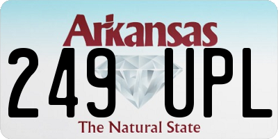 AR license plate 249UPL