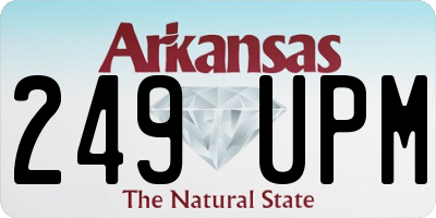 AR license plate 249UPM