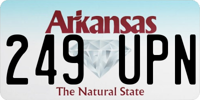 AR license plate 249UPN