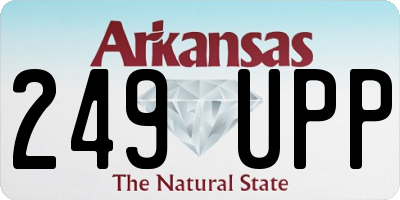 AR license plate 249UPP