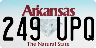 AR license plate 249UPQ