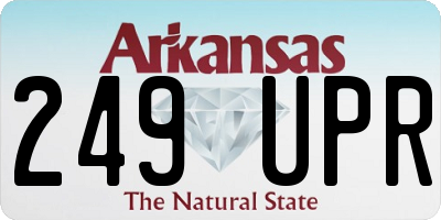 AR license plate 249UPR