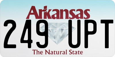 AR license plate 249UPT