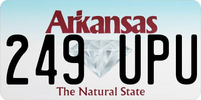 AR license plate 249UPU